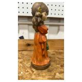 1970s Orange Dress Figurine