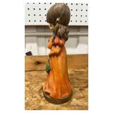 1970s Orange Dress Figurine