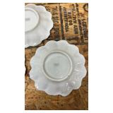 Japanese Floral Hand Painted Dessert Plates Set of 3