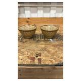 Japanese Honeycomb Pattern Rice Bowls Set of 2