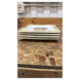 Veggie Notes Italian Musical Plates Set of 4