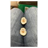 Pico Japan Ceramic Cat Salt and Pepper Shakers 2 inches tall