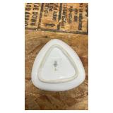 Hand Painted Trinket Dish with Gold Trim