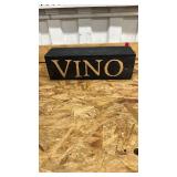 Decorative VINO Wine Box with Rope Handles