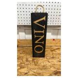 Decorative VINO Wine Box with Rope Handles