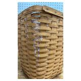Longaberger Handwoven Waste Basket, some defects see pics