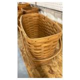 1992 Longaberger Magazine Basket, slight damage, see pics