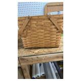 1992 Longaberger Magazine Basket, slight damage, see pics
