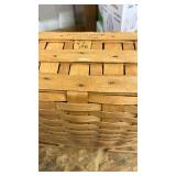 1992 Longaberger Magazine Basket, slight damage, see pics