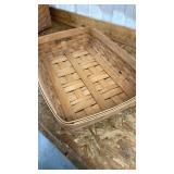 Longaberger Handwoven Basket - Made in Dresden, Ohio, serving tray basket, no damage