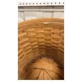 Longaberger Round Basket - Dresden, Ohio,slight damage, see pics