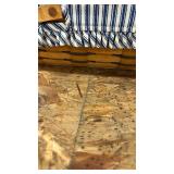 Longaberger Casserole Basket with Blue Striped Liner, Lid, and divider