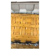 Longaberger Casserole Basket with Blue Striped Liner, Lid, and divider