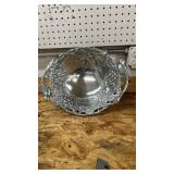 Arthur Court Grape Design Aluminum Bowl