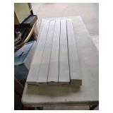 Five pieces new in box one lit up the show 4ft Commercial LED Strip Light Fixture with cord