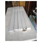 Five pieces new in box one lit up the show 4ft Commercial LED Strip Light Fixture with cord