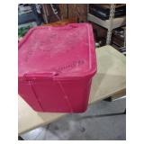 Mainstays 20-Gallon Pink Storage Tote