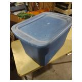 Large Blue Storage Container with Lid