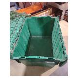 Industrial Storage Container with Attached Lid