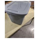 Gray Storage Container with Lid