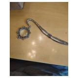 Ornate Silver Tone magnifying glass