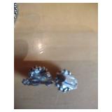 Red Crystal and Rhinestone Necklace Set with Matching Earrings