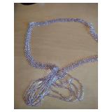 Crystal Beaded Tassel Necklace