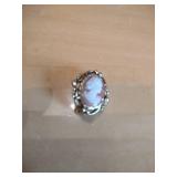 Shell Carved Cameo Brooch Pin