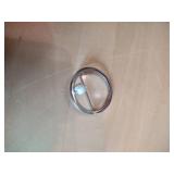 Sterling Silver Pearl Circle Brooch