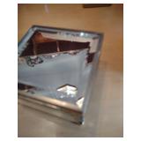 Glass Display Box with Brass Frame
