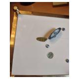 Glass Display Box with Brass Frame