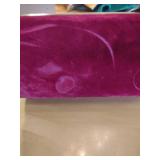 Burgundy Velvet Jewelry Box with Mirror