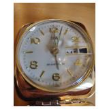 Elgin Day & Date Alarm Travel Clock with Case