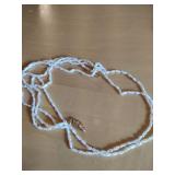 Multi-Strand Rice Pearl Necklace with Gold Clasp