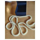 Twisted Pearl Rope Necklace
