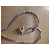 Sterling Silver Herringbone Chain Necklace