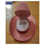 Pink Cowboy Hat Ring Box