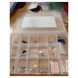 Craft Organizer Storage Box - 17 Compartments with jewelry