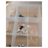 Craft Organizer Storage Box - 17 Compartments with jewelry