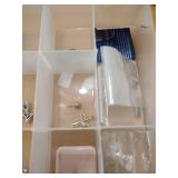 Craft Organizer Storage Box - 17 Compartments with jewelry