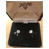 Clear Crystal Stud Earrings