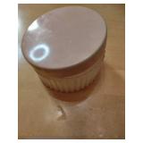 Milk Glass Salt Cellars with Scalloped Edge