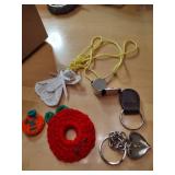 Mixed Keychain and Charm Collection