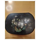 Japanese Lacquer Box with Religious Charms Collections and other jewelry