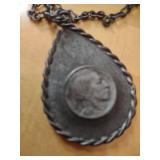 1937 Indian Head Medal Necklace