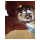 Multi-Color Crystal Sterling Silver Band Ring