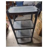 4-Tier Heavy Duty Plastic Storage Shelf