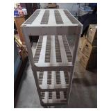 White Plastic Storage Shelving Unit