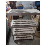 White Plastic Storage Shelving Unit