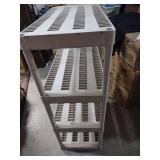 White Plastic Storage Shelving Unit
